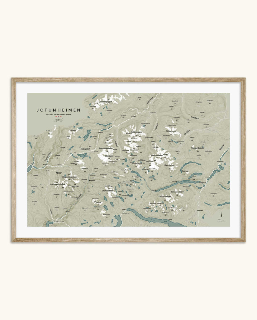 Jotunheimen Poster – Altitud - Fjelltopp