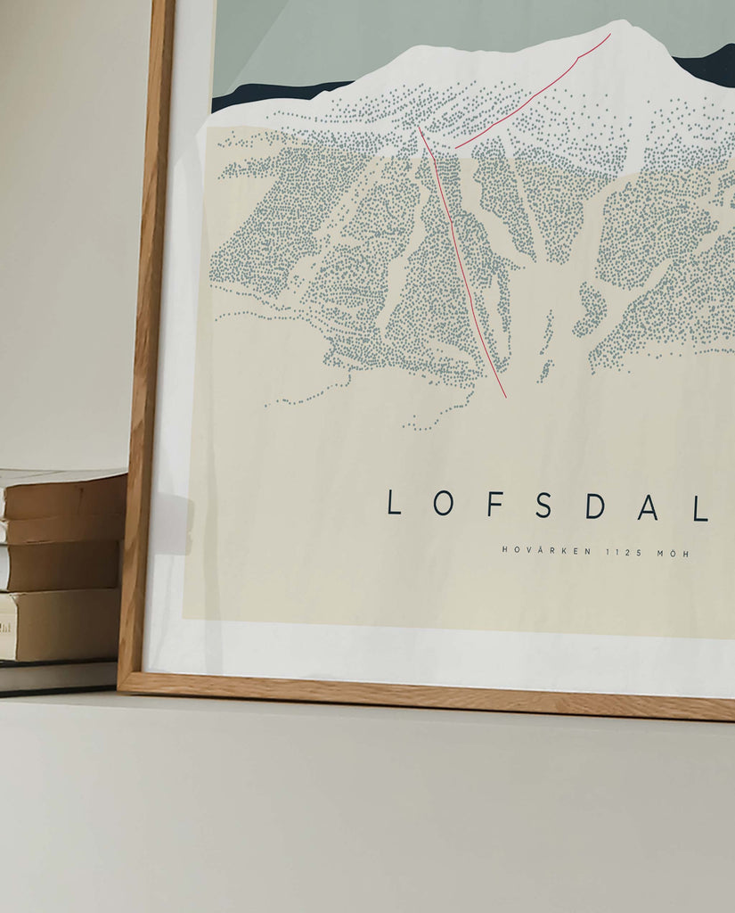 Lofsdalen poster - Fjällbjörk - Fjelltopp